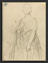 Jean-Auguste-Dominique Ingres (French, 1780 - 1867), Sketch for Madame Moitessier, graphite on wove