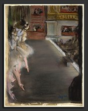 Edgar Degas (French, 1834 - 1917), Dancers at the Old Opera House, c. 1877, pastel over monotype on