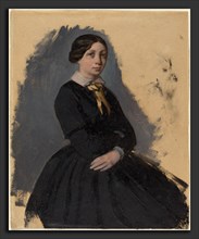 Edgar Degas (French, 1834 - 1917), Young Woman in Black, 1861-1865, oil on wove paper