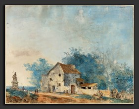 Louis Gabriel Moreau (French, 1739 - 1806), Landscape, late 1770s, watercolor and gouache over