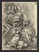 Jean Lepautre (French, 1618 - 1682), A Trophy of Arms, pen and black ink with gray wash on laid