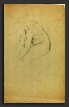 John Flaxman (British, 1755 - 1826), Seated Figure Bending Forward, in or after 1806, graphite