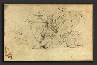 John Hamilton Mortimer (British, 1740 - 1779), Designs for Decorative Vases, black chalk on laid