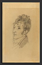 John Flaxman (British, 1755 - 1826), Portrait of a Man, graphite on laid paper