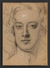 Sir Godfrey Kneller (English, 1646 - 1723), Anthony Henley, before 1694, black chalk heightened