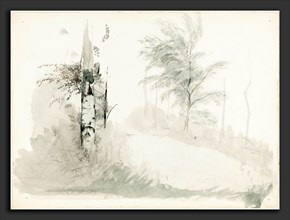 John Ruskin, Tree Study, British, 8 February 1819 - 20 January 1900, pen and black ink with