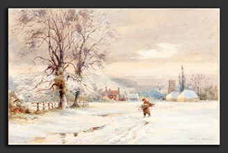 Joseph Rubens Powell (British, active 1835-1871), Winter, watercolor and gouache over graphite on
