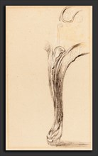 Sir David Wilkie (Scottish, 1785 - 1841), Study of a Chair Leg, black chalk heightened with white