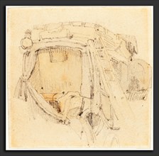 Samuel Prout (British, 1783 - 1852), A Carriage, graphite with wash on wove paper