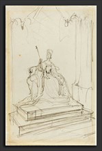 Sir George Hayter (British, 1792 - 1871), Study for "Queen Victoria Opening Parliament", 1838,