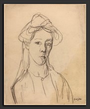 Gwen John, Self-Portrait, British, 1876 - 1939, probably 1907-1909, black chalk on laid paper