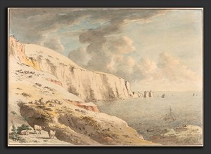 Anthony Devis (British, 1729 - 1817), View of the Needles, and White Cliffs Taken from Allum Bay,