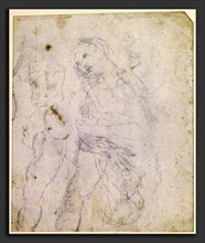 Leonardo da Vinci (Italian, 1452 - 1519), Study of a Madonna, probably 1470-1480, black chalk on