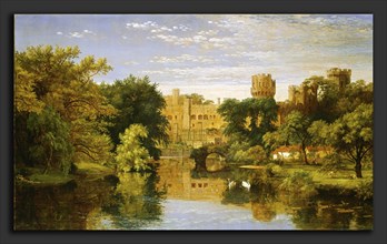 Jasper Francis Cropsey, Warwick Castle, England, American, 1823 - 1900, 1857, oil on canvas