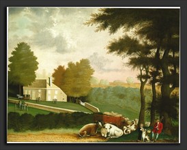 Edward Hicks, The Grave of William Penn, American, 1780 - 1849, c. 1847-1848, oil on canvas