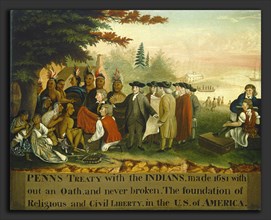 Edward Hicks (American, 1780 - 1849), Penn's Treaty with the Indians, c. 1840-1844, oil on canvas