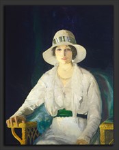 George Bellows, Florence Davey, American, 1882 - 1925, 1914, oil on wood
