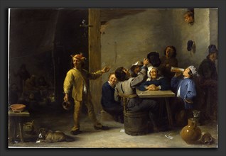 David Teniers the Younger, Peasants Celebrating Twelfth Night, Flemish, 1610 - 1690, 1635, oil on