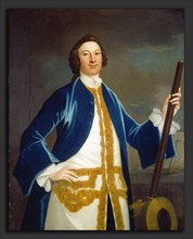 John Wollaston (American, active 1742-1775), Unidentified British Navy Officer, c. 1745, oil on