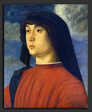 Giovanni Bellini (Italian, c. 1430-1435 - 1516), Portrait of a Young Man in Red, c. 1480, oil and
