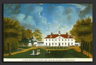 American 18th Century, A View of Mount Vernon, 1792 or after, oil on canvas