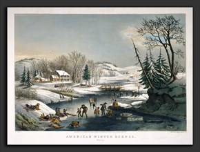 Frances Flora Bond Palmer and Nathaniel Currier (publisher), American Winter Scenes: Morning,