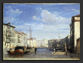 Richard Parkes Bonington, The Grand Canal, British, 1802 - 1828, 1826-1827, oil on canvas