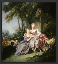 FranÃ§ois Boucher, The Love Letter, French, 1703 - 1770, 1750, oil on canvas
