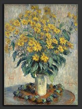 Claude Monet, Jerusalem Artichoke Flowers, French, 1840 - 1926, 1880, oil on canvas