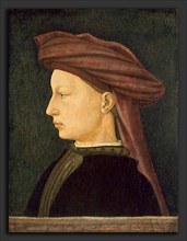 Florentine 15th Century, Profile Portrait of a Young Man, 1430-1450, tempera on panel