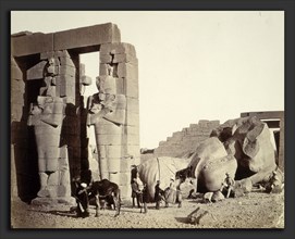 Francis Frith, The Ramasseum of El-Kurneh, Thebes, First View, British, 1822 - 1898, c. 1857,