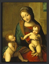 after Correggio, Madonna and Child with the Infant Saint John, c. 1510, oil on panel