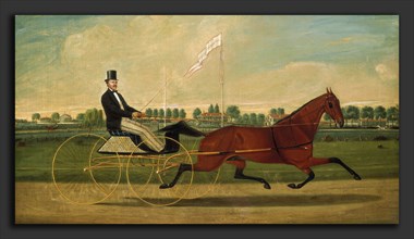 Charles S. Humphreys, The Trotter, American, 1818 - 1880, c. 1860, oil on canvas