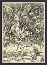 Albrecht DÃ¼rer, Saint Michael Fighting the Dragon, German, 1471 - 1528, probably c. 1496-1498,