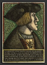 Daniel Hopfer I and Hieronymus Hopfer, Charles V, Holy Roman Emperor, German, c. 1470 - 1536, 1521,
