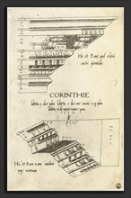 Master PS (Italian (?), active 1535-1537), Entablatures from Santa Pudenziana and the Arch of