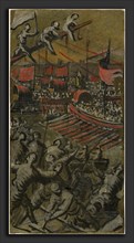 Domenico Tintoretto (Italian, 1560 - 1635), Venetian Ships Attacking Constantinople, 1598-1605, egg