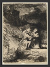 Rembrandt van Rijn (Dutch, 1606 - 1669), The Agony in the Garden, c. 1657, etching and drypoint