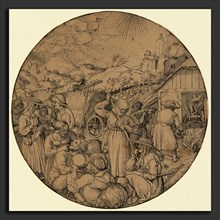 Jorg Breu I, The Hay Harvest (June), German, c. 1480 - 1537, in or before 1521, pen and black ink