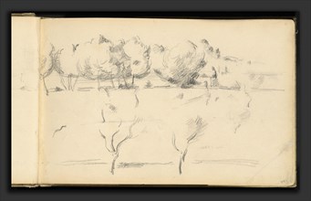 Paul Cézanne (French, 1839 - 1906), Landscape with Trees, 1895-1898, graphite on wove paper