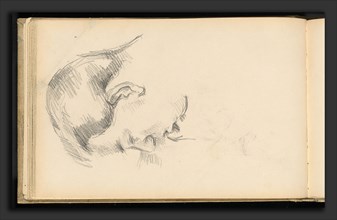 Paul Cézanne, Head of the Artist's Son, French, 1839 - 1906, 1888-1889, graphite on wove paper