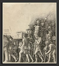 Workshop of Andrea Mantegna or Attributed to Zoan Andrea, The Triumph of Caesar: Soldiers Carrying