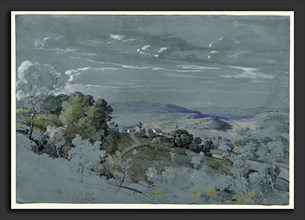 Johann Georg von Dillis (German, 1759 - 1841), The Hills of Umbria near Perugia, 1830-1832,