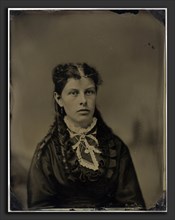 John G. Ellinwood (American, active c. 1870 - c. 1900), Portrait of a Woman, c.1870, tintype,