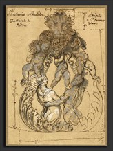 Italian 17th or 18th Century, Doorknocker with Triton, Nereid, and Putti, late 17th or early 18th