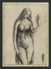 Jacopo de' Barbari, Nude Woman Holding a Mirror (Allegory of Vanitas), Italian, c. 1460-1470 - 1516