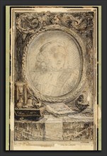 Gabriel Jacques de Saint-Aubin, Allegorical Frame with a Bat, French, 1724 - 1780, c. 1769, pen and