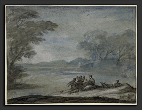 Claude Lorrain, The Rest on the Flight into Egypt, French, 1604-1605 - 1682, 1682, pen and brown
