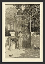 Max Klinger, At the Gate (Am Thor): pl.3, German, 1857 - 1920, 1887, etching