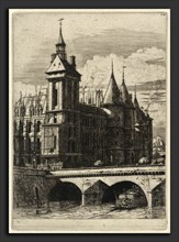 Charles Meryon, La Tour de l'Horloge, Paris (The Clock Tower, Paris), French, 1821 - 1868, 1852,